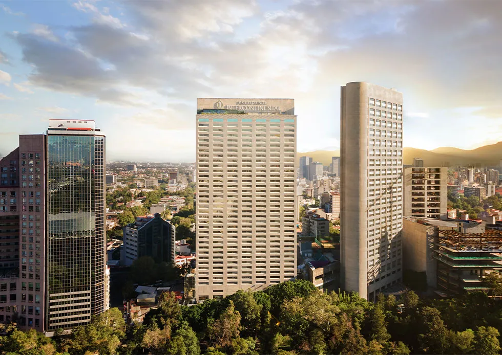 Luxo e modernidade nos Hotéis InterContinental do México